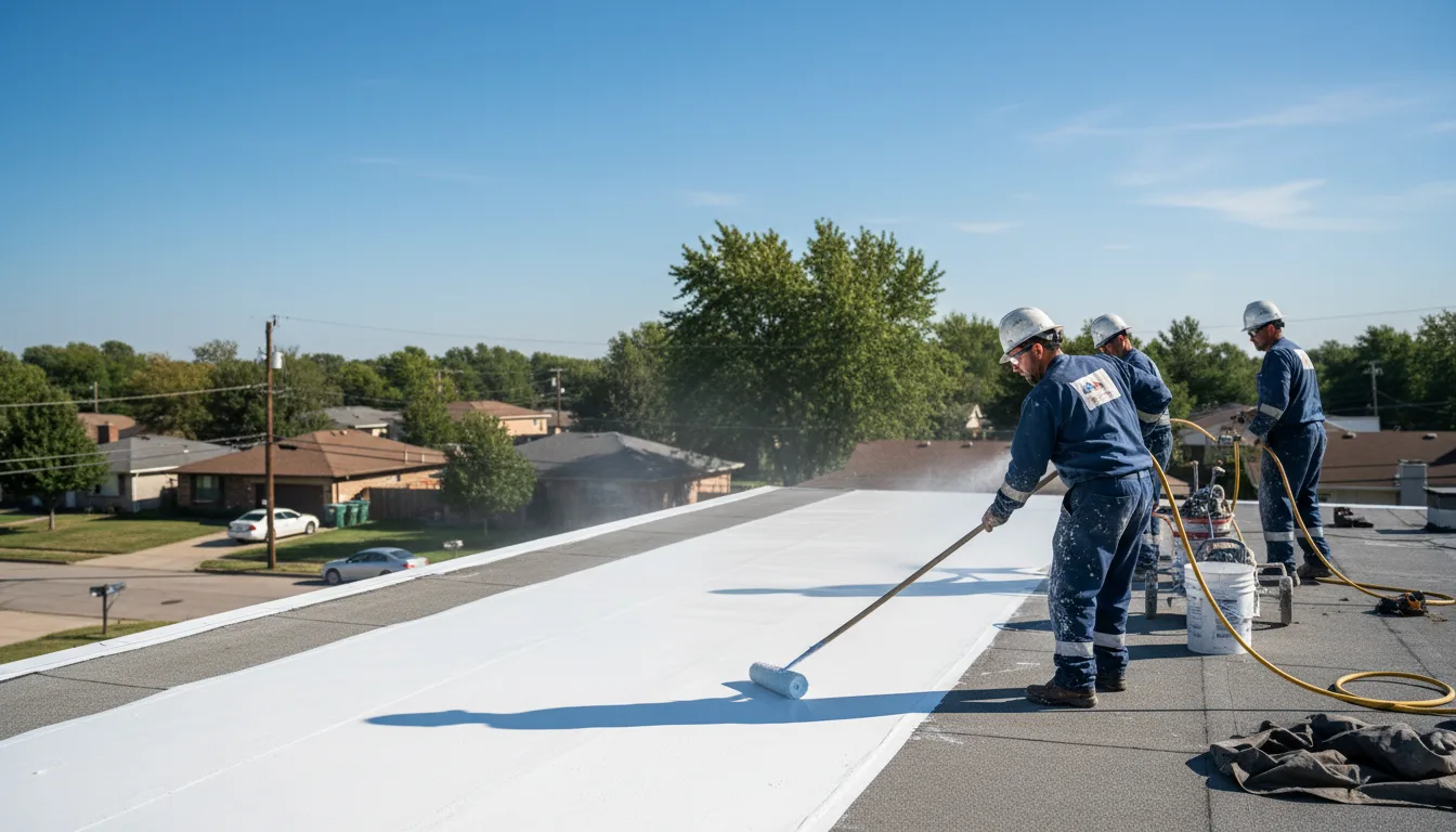 Commercial roof coating in Menard, TX near me